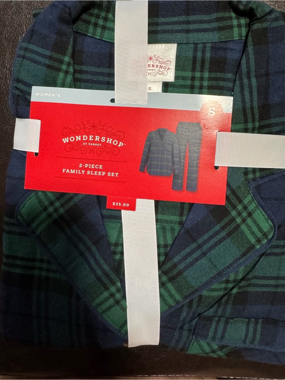 Target Green and Navy Plaid Women's Pajama Set